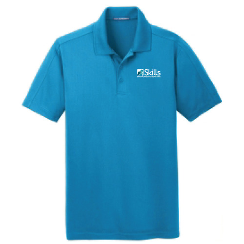 Port Authority Diamond Jacquard Polo -- Blue Wake
