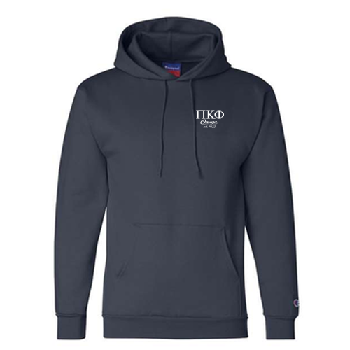 Champion Powerblend Adult Hooded Sweatshirt -- Navy