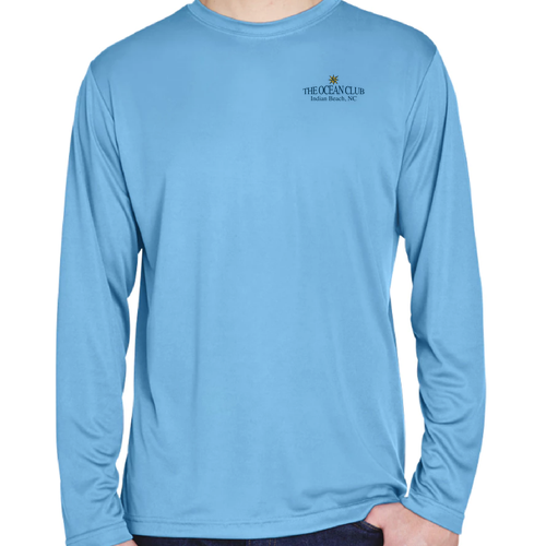 Team 365 Men's Zone Performance Long-Sleeve T-Shirt -- Sport Light Blue