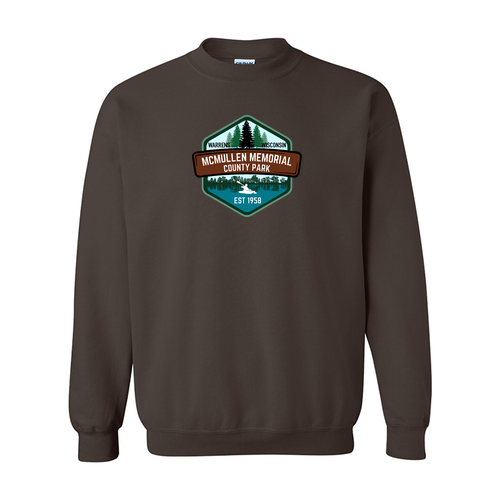 Gildan Heavy Blend Crew Neck Sweatshirt -- Dark Chocolate