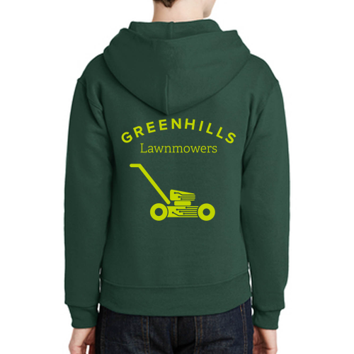 Youth Jerzees 8 Oz., 50/50 Nublend Hooded Pullover -- Forest Green