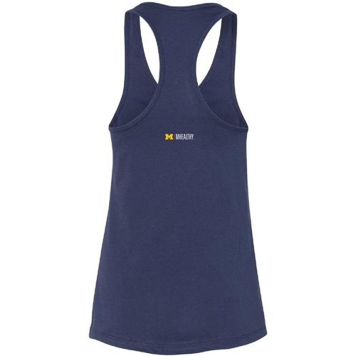Ladies Jersey Racerback Tank -- Navy