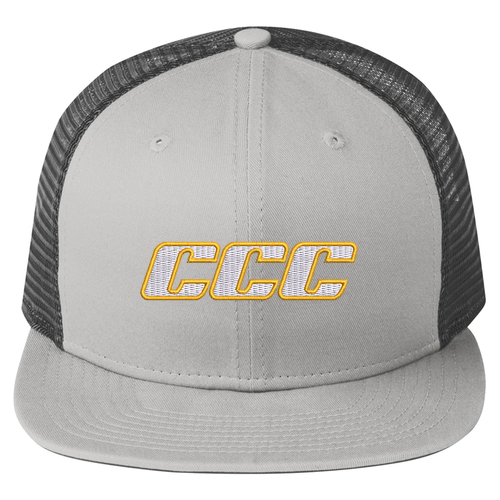Clutch City Cookers New Era Original Fit Snapback Trucker Hat -- Grey / Graphite