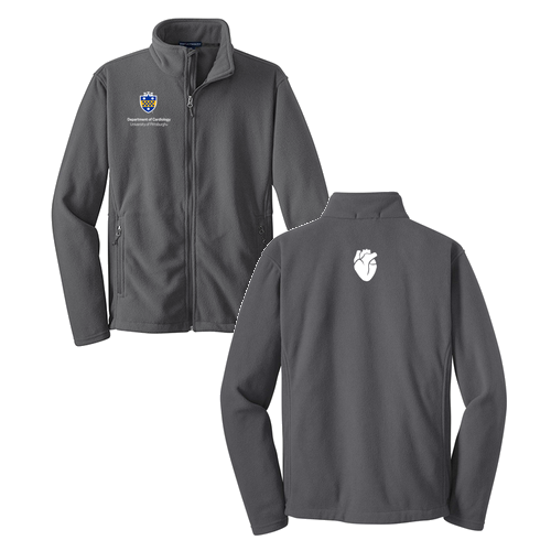 Cardiology Port Authority Fleece Jacket -- Iron Grey