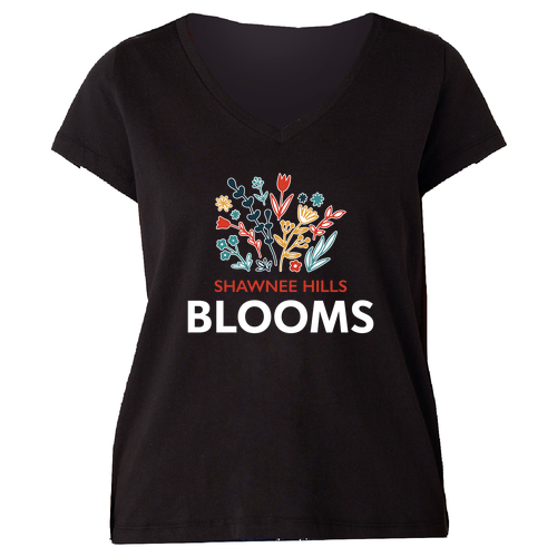 Women's V-Neck T-Shirt -- Black