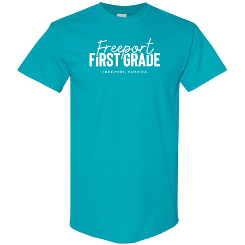 Adult Class Conner Tropical Blue Tee