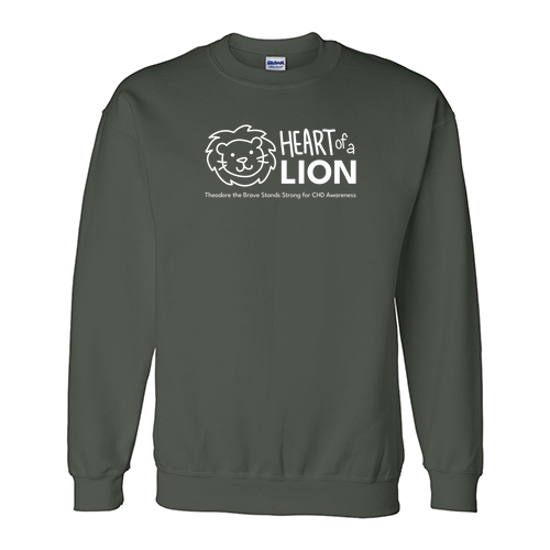 Gildan DryBlend Crew Neck Sweatshirt -- Forest Green