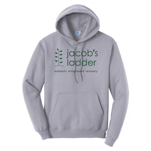 Port and Company Core Fleece Pullover Hooded Sweatshirt -- Silver
