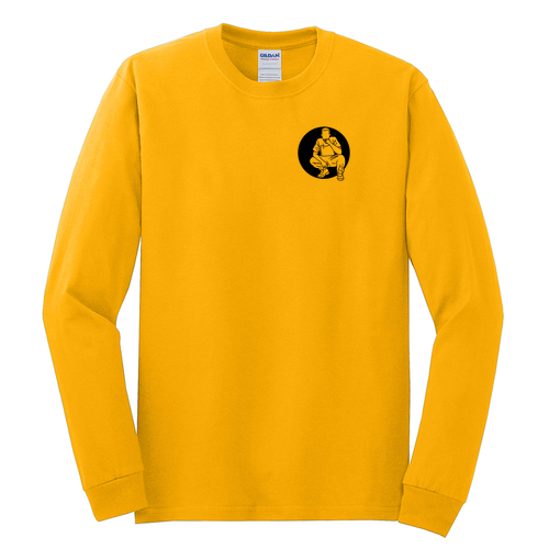 Caviar Gildan Heavy Cotton Longsleeve Basic T-Shirt -- Gold