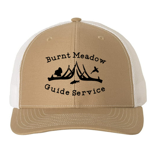 Richardson Trucker Snapback Hat -- Khaki / White