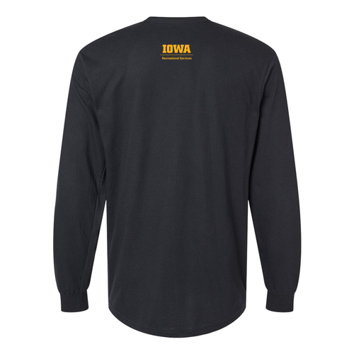 Gildan Softstyle CVC Long Sleeve Tee -- Pitch Black