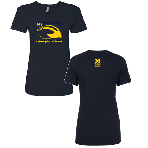 Ladies Next Level Soft Fitted Boyfriend Tee -- Midnight Navy