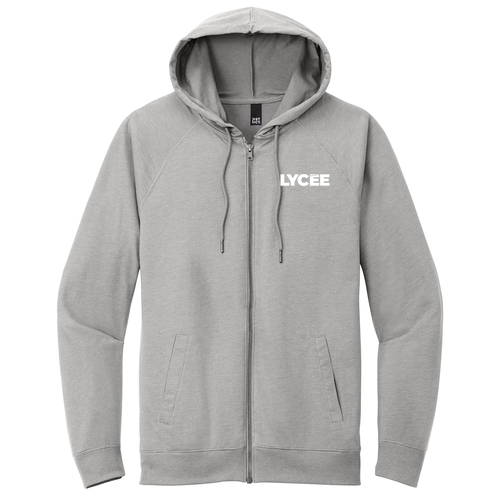 District Featherweight French Terry Full-Zip Hoodie -- Light Heather Grey