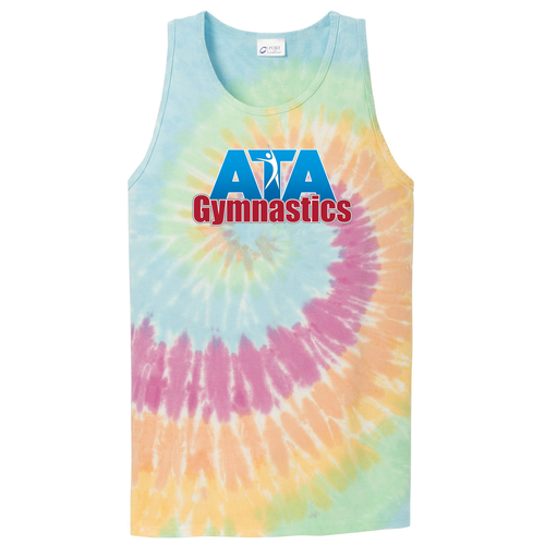 Port & Company Tie-Dye Tank Top -- Pastel Rainbow