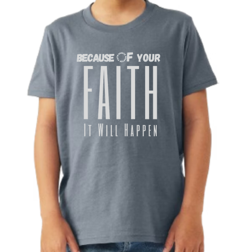 It Will Happen Youth Tee -- Steel Blue