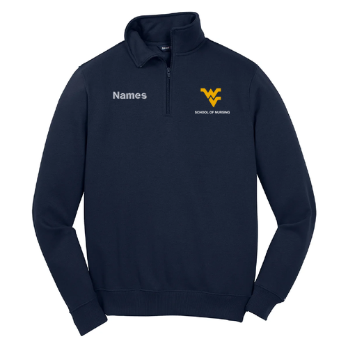 Sport Tek Quarter Zip Sweatshirt -- True Navy