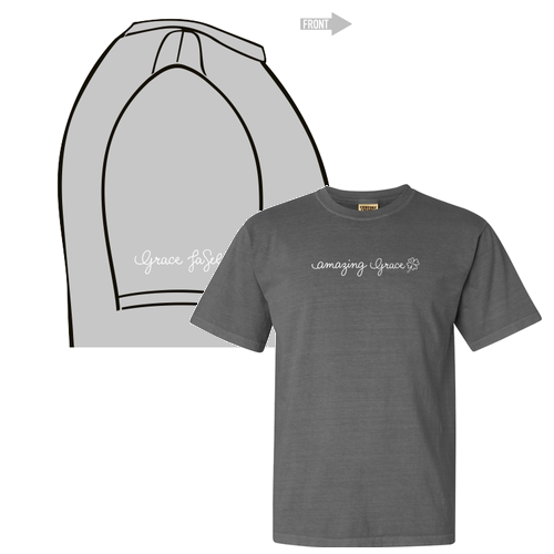 Comfort Colors Unisex Garment-Dyed T-Shirt -- Grey (Printed Logo)