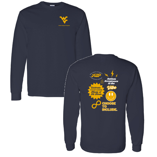 Gildan Heavy Cotton Longsleeve Basic T-Shirt -- Navy