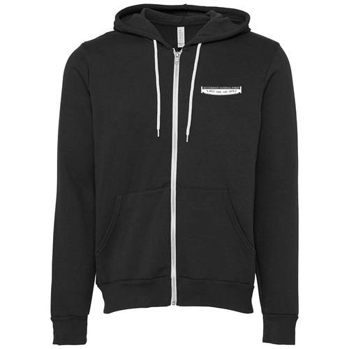 Bella Canvas Unisex Full-Zip Hooded Sweatshirt -- Dark Grey
