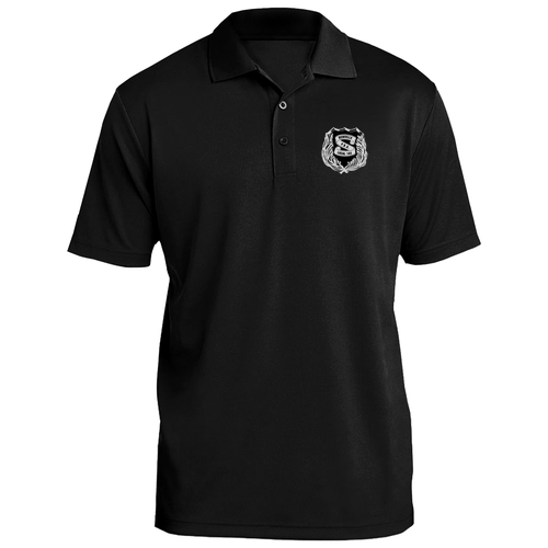 Shield -- Racer Mesh Polo -- Black