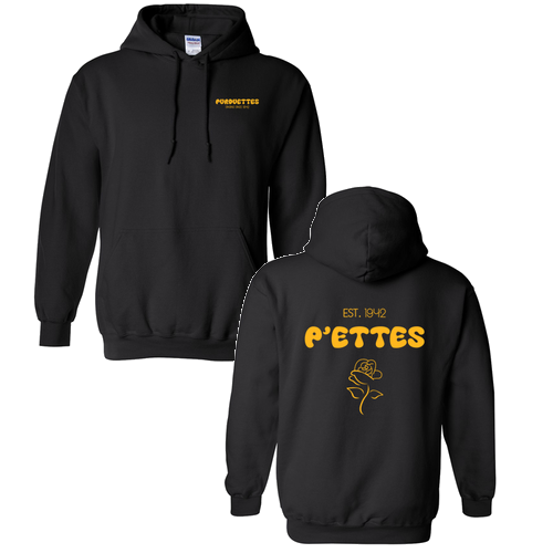 Gildan Heavy Blend Black Hooded Sweatshirt