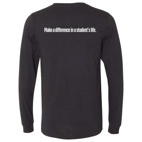 Bella+Canvas Unisex Heather Cvc Long Sleeve Tee- Heathers -- Black Heather