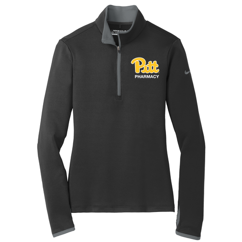 Nike Golf Ladies Dri FIT Stretch Half Zip Cover Up -- Black / Dark Grey