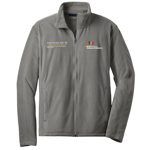 Port Authority Microfleece Jacket -- Pearl Grey