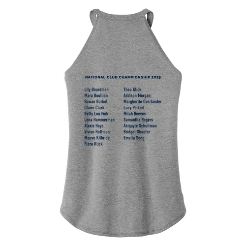Ladies District Made Soft Perfect Tri Rocker Tank -- Grey Frost, U16