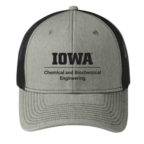 Port Authority Snapback Trucker Cap -- Heather Grey / Black