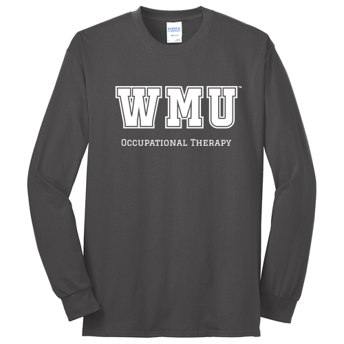 Port and Company Long Sleeve 50/50 T Shirt -- Charcoal