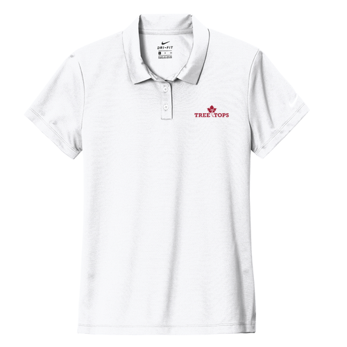 Ladies White Nike Dri-Fit Polo Shirt