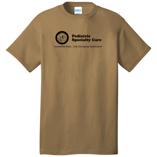 Port and Company 5.4 oz Cotton T-Shirt -- Coyote Brown