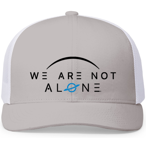 Pacific Headwear Trucker Mesh Hat -- Silver / White / Silver