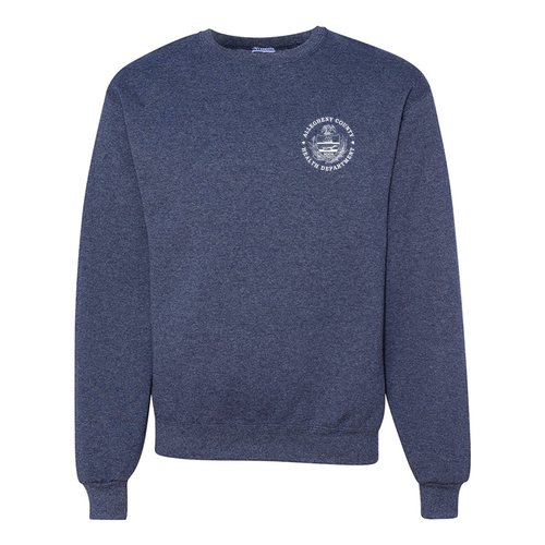 Jerzees 8 Oz., 50/50 Nublend Fleece Crew -- Vintage Heather Navy