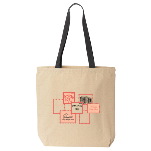 Liberty Bags Canvas Tote with Contrasting Handles -- Natural / Black