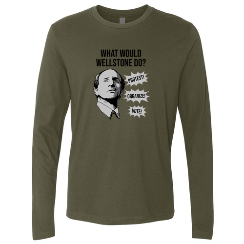 Next Level Apparel Premium Fitted Long Sleeve Crew -- Military Green