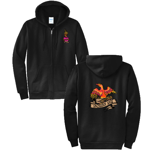 Port and Company Classic Full Zip Hooded Sweatshirt -- Jet Black
