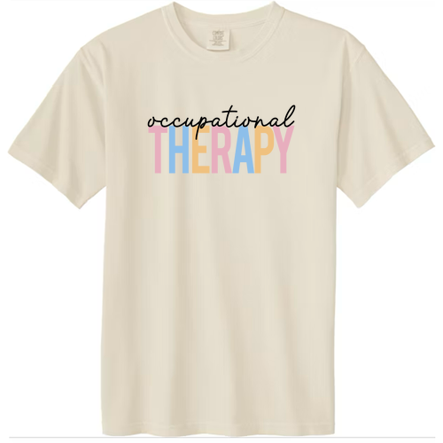 Occupational Therapy Comfort Colors Unisex Garment-Dyed Heavyweight T-Shirt -- Ivory