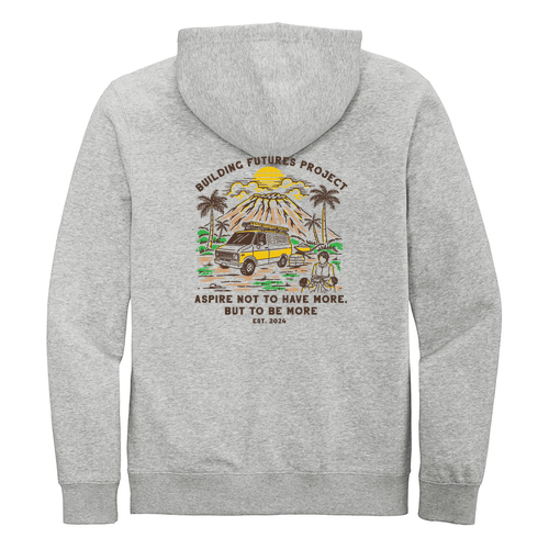 District V.I.T. Fleece Full-Zip Hoodie -- Light Heather Grey