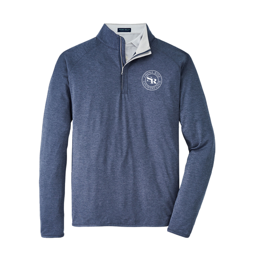 Peter Millar Men's Stealth Performance Quarter-Zip -- Steel