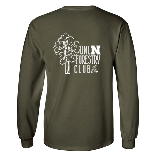 Forestry Club Long Sleeve Tee -- Military Green