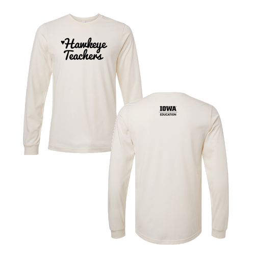 Hawkeye Teachers Bella+Canvas Unisex Heather Cvc Long Sleeve Tee- Heathers -- Heather Natural