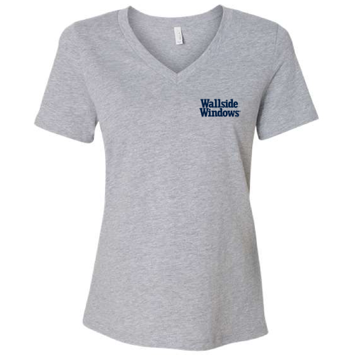 Bella+Canvas Women's Relaxed Heather Cvc V-Neck Tee -- Athletic Heather