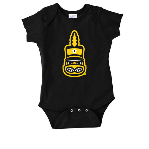 Rabbit Skins Lap Shoulder Onesie Infant -- Black