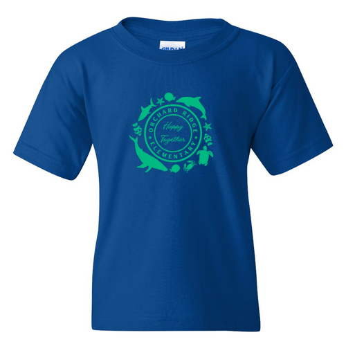 Youth Gildan Heavy Cotton Basic T-Shirt -- Royal