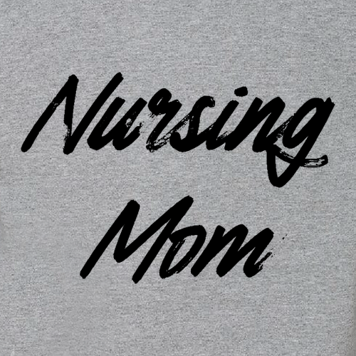 Nursing Mom Bella Canvas Unisex Heather CVC T-Shirt -- Athletic Heather