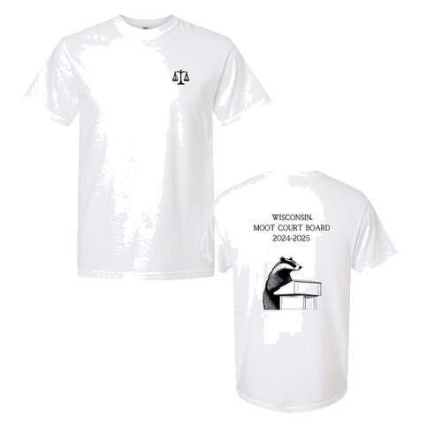 Comfort Colors Heavyweight Adult T-Shirt Badger Logo White