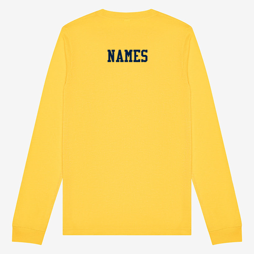 Mens/Unisex Bella Canvas Heather CVC Long Sleeve Tee -- Heather Yellow Gold