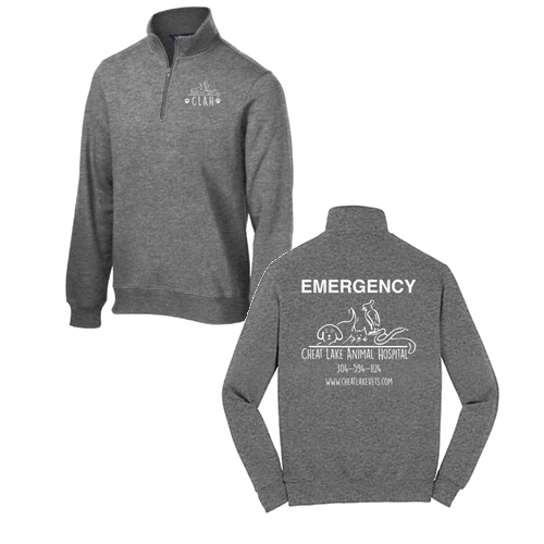 Sport Tek Quarter Zip Sweatshirt -- Vintage Heather